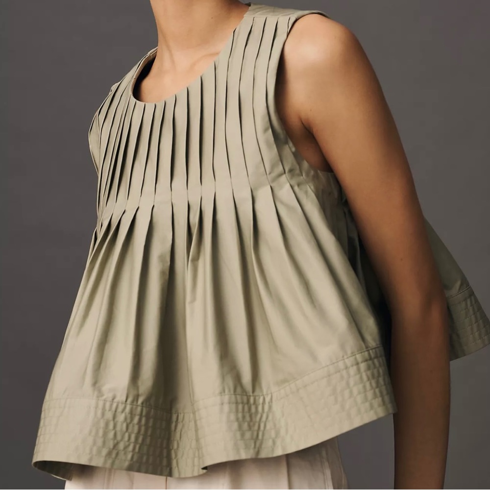 Anthropologie x Mare Mare pleated tank